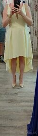 Asymetrické žlté spoločenské šaty Mia dresses - 1