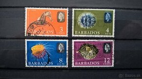 Poštové známky č.163 - Barbados - marine life