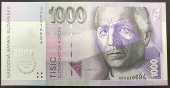 1000 SK bimilenium UNC