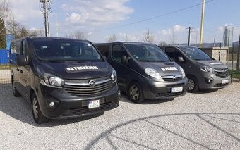 Prenájom 9miestnych minibusov Opel Vivaro Tour