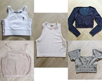 Guess, Marciano tricko, crop top XS - L