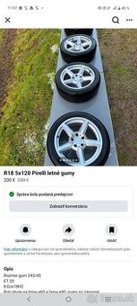 Elektróny 5x120 R18 245,45 letné