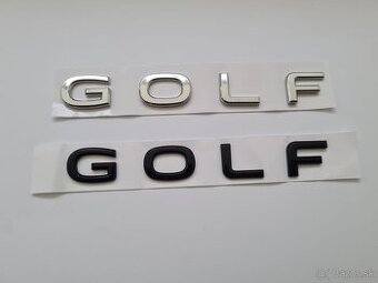 Chrómové a čierne nápisy na kufor VOLKSWAGEN