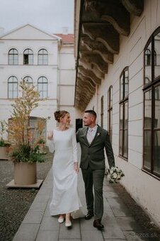 Jednoduché svadobné šaty