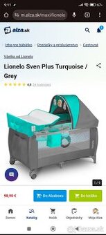 Detska prenosna postielka lionelo sven plus