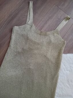 Plazove zlate saty nove