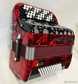 Nový akordeón Beltunica- chromaticky B Griff- 72 BASOVÝ - ná