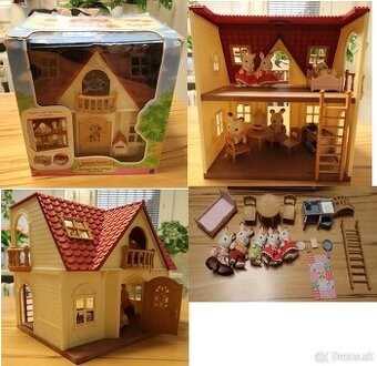 Sylvanian families domček s výbavou pekný stav