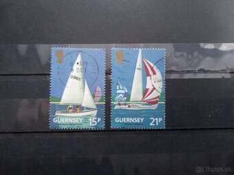 Poštové známky č.786 - Guersney - jachty