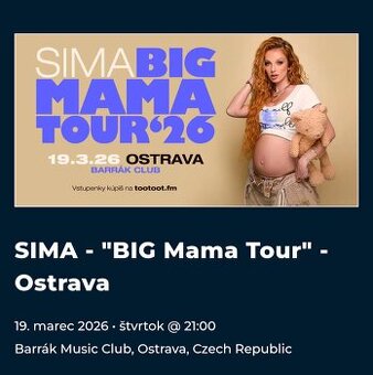SIMA Big mama tour Ostrava