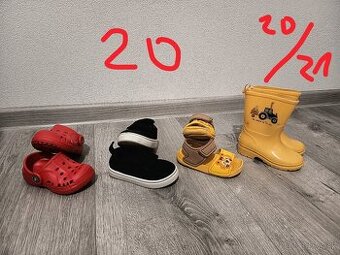 Chlapcenske topanky, capacky, sandale, gumaky vel. 21, 20