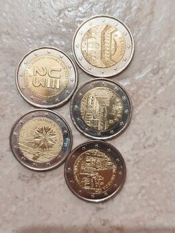 2 eurové mince unc
