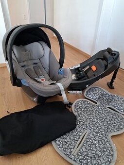 Cybex Aton 5 Soho Grey s isofix základňou, vložka vlnienka
