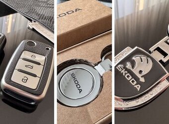 Kľúčenky a púzdra ŠKODA a Volkswagen VW na kľúč