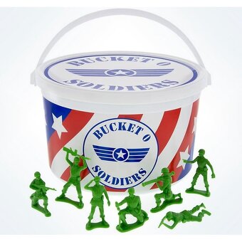Toy Story hračka Green Army Men Bucket O' Soldiers new rare