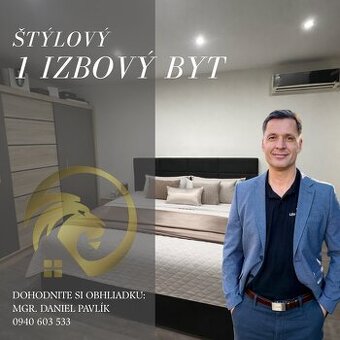 Elegantný a štýlový 1-izbový byt blízko centra mesta