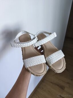 Dámske sandále, biele