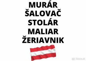MURÁR - ŠALOVAĆ - STOLÁR - MALIAR – ŽERIAVNÍK