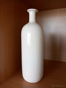 Biela keramická váza 30x10x2 cm