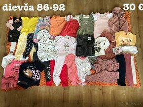 Balík detského oblečenia 86-92 dievča