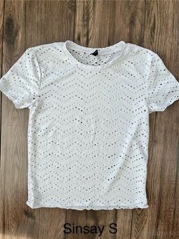Biely top veľkosť S
