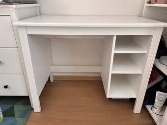 Biely stolík 90x52x73 (Ikea Brusali)