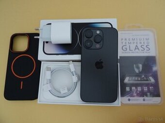 iPhone 14 PRO 256GB BLACK - ZÁRUKA 1 ROK - 100% BATERIA