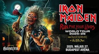 Iron Maiden Budapešť 2 Vstupenky