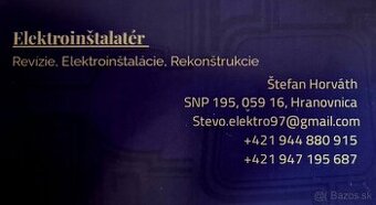Hľadáte elektrikára?