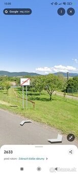 Ružiná - pozemok pri vode  (630m2)