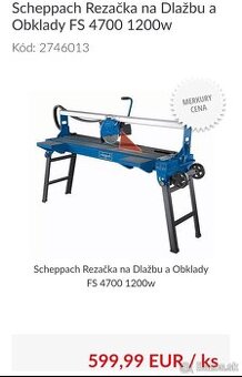 Scheppach FS 4700 rezačka na obklad a dlažbu