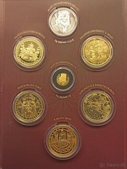 Zlatá a strieborná medaila KARLA IV.