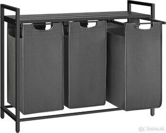 VASAGLE kôš na bielizeň – 3 priehradky - 1