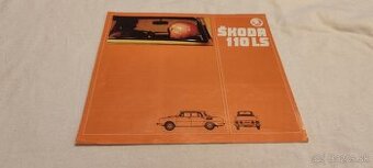 ŠKODA 110LS rozkládací prospekt  Š110 LS