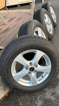 Alu disky Borbet R16 + zimné Dunlop KIA Sportage