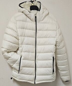 Predám pánsku bielu, slonovinovú bundu