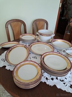 Pozlátená obedová súprava