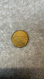 Novoroční Žeton pro Štěstí 1983 (Viel Glück, prase)