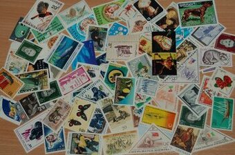 Poštové známky - 70 ks - Mix 6 - čisté