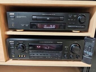 Predám Hi-Fi zostavu AKAI – CD prehrávač + AV receiver