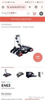 Nosič na bicykel Thule