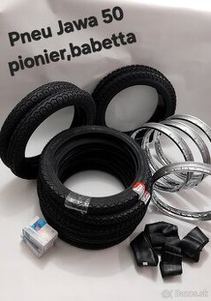 PNEU,PNEUMATIKY JAWA PIONIER 50 , BABETTA