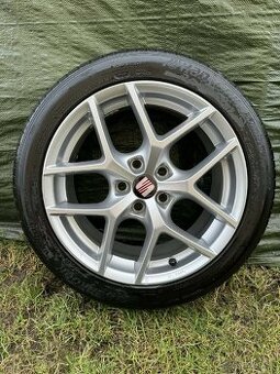 Elektróny sada Borbet 5x112 R17 aj z novými letnými pneu