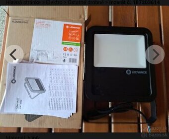 Led reflektor  LEDVANCE FLOODLIGHT 80W 4000K + darček