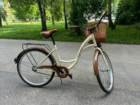 Mestský bicykel v retro dizajne