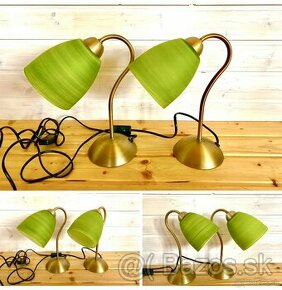 Mosazné párové stolní lampy - 1