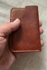 Kožená peňaženka, púzdro na doklady, 14x10 cm