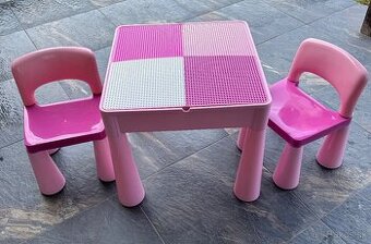 Set stolík + dve stoličky