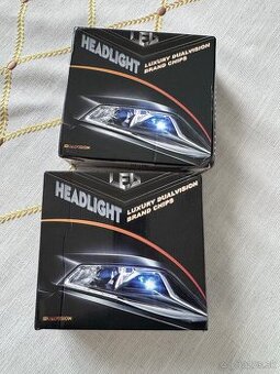 Predám 2x sadu H7 LED 6000K, 12V žiaroviek do auta