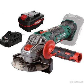 Úplne nová Parkside uhlová brúska + 4 Ah batéria + nabíjačka